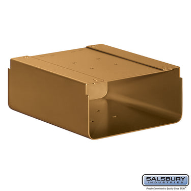 Newspaper Holder - for Designer Roadside Mailbox - Brass